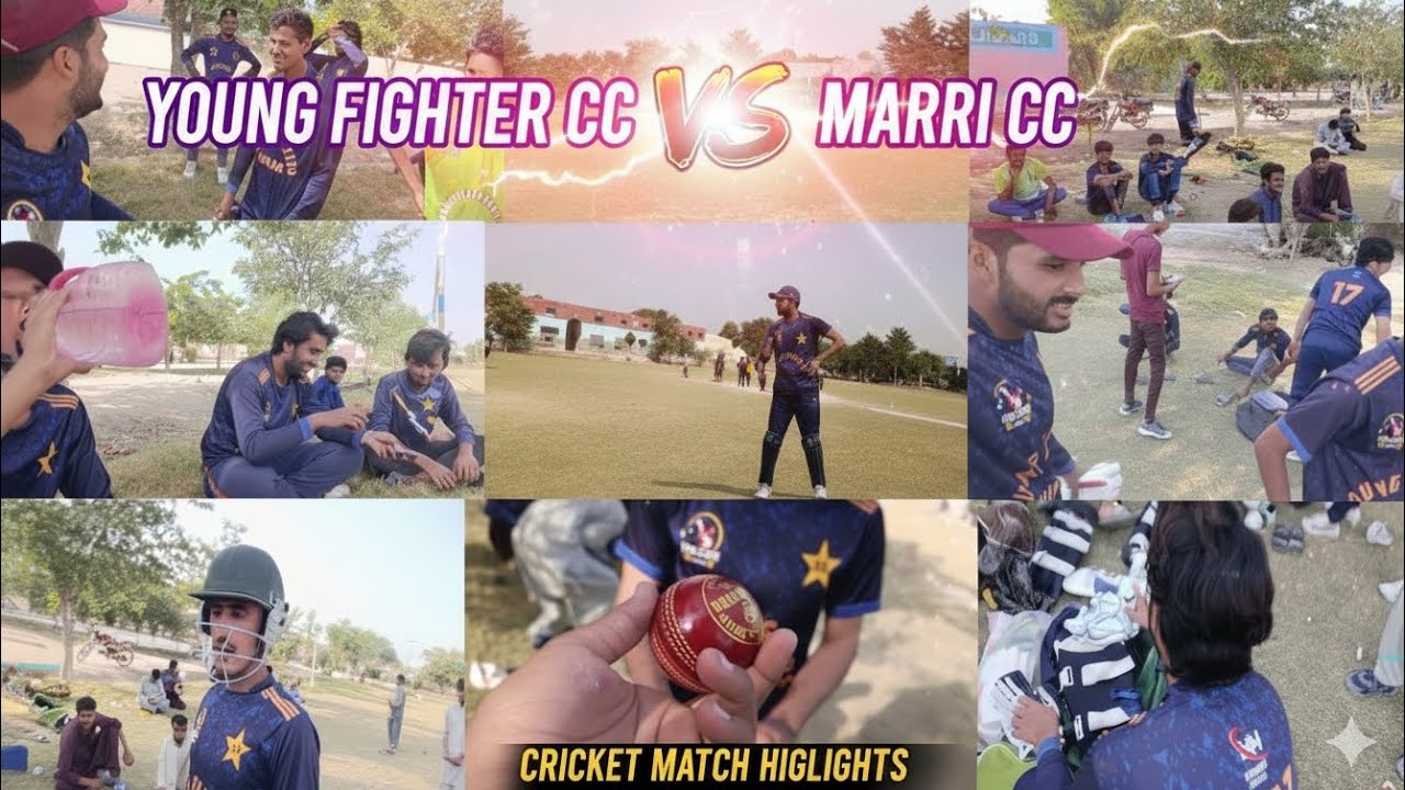​🏏 Young Fighter CC Vs Marri CC | Thrilling Cricket Match Highlights 🌟