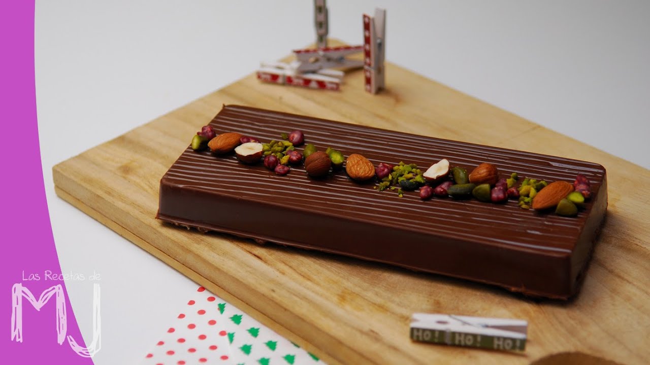 Turrón de chocolate crujiente