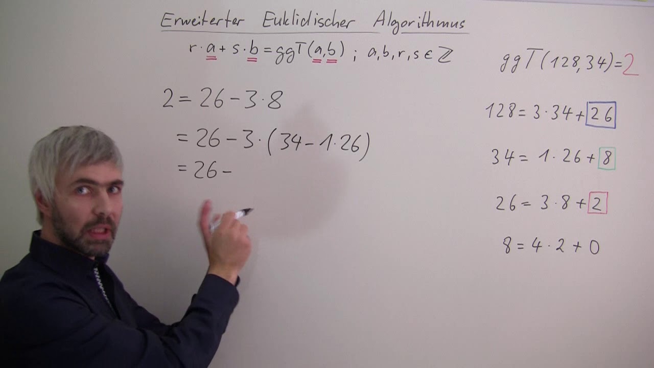 Erweiterter Euklidischer Algorithmus   Beispiel 3