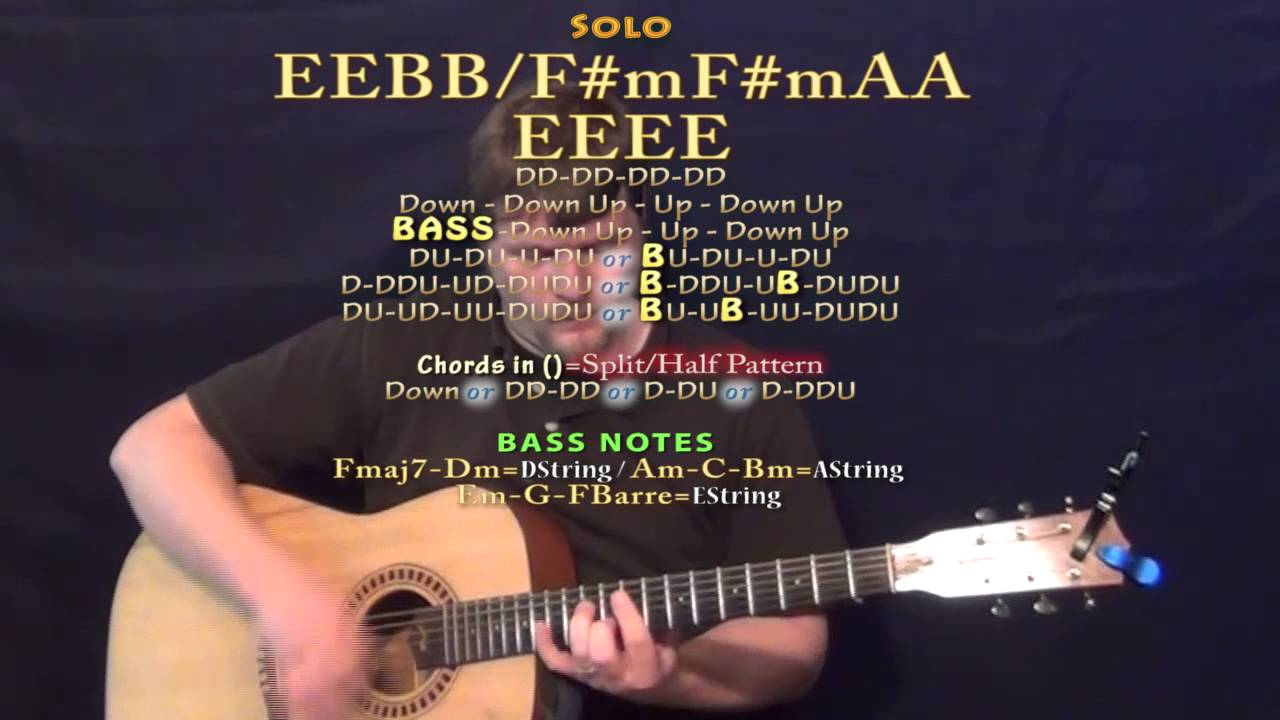 First Kiss (Kid Rock) Guitar Lesson Chord Chart