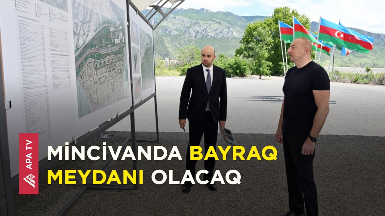 İlham Əliyev Zəngilan rayonunun Mincivan qəsəbəsinin təməlini qoyub – APA TV