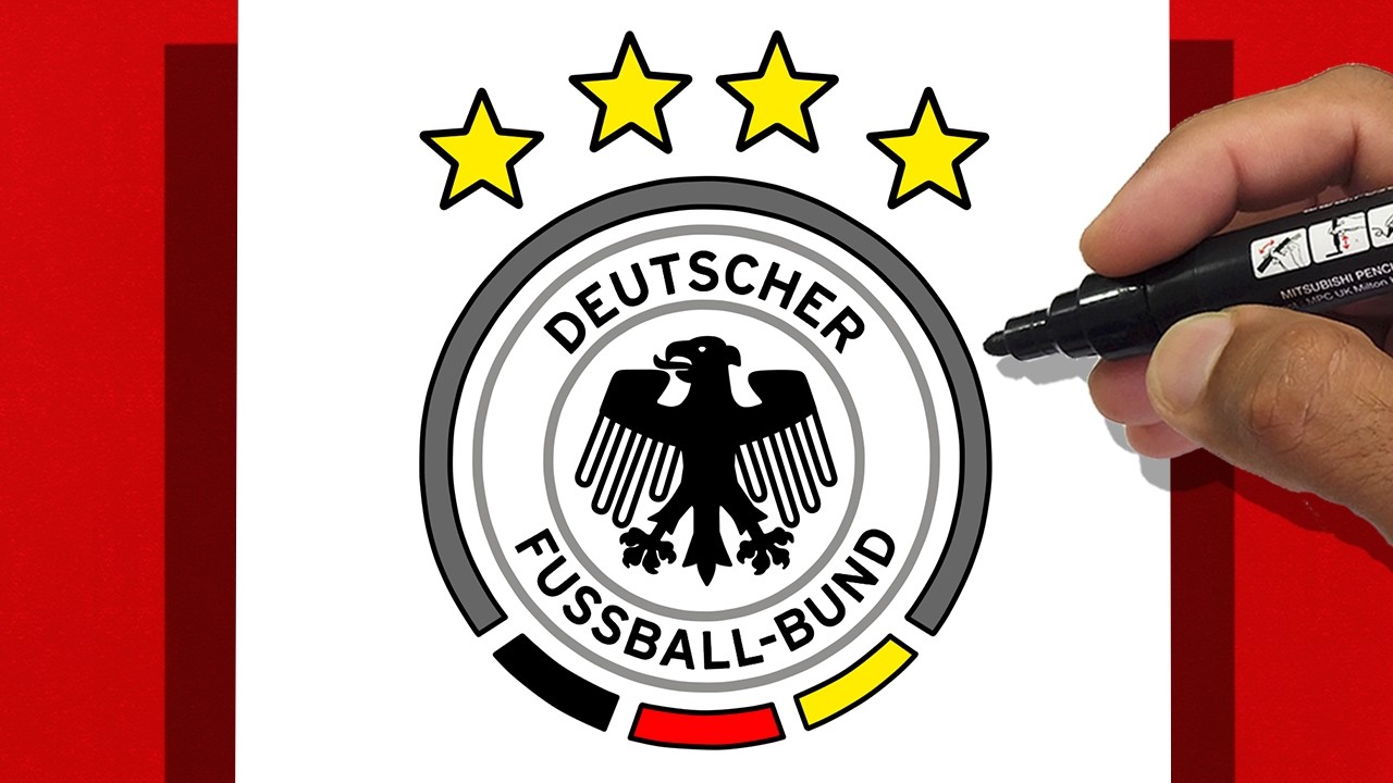 How to Draw GERMANY Badge LOGO - FIFA World Cup 2026
