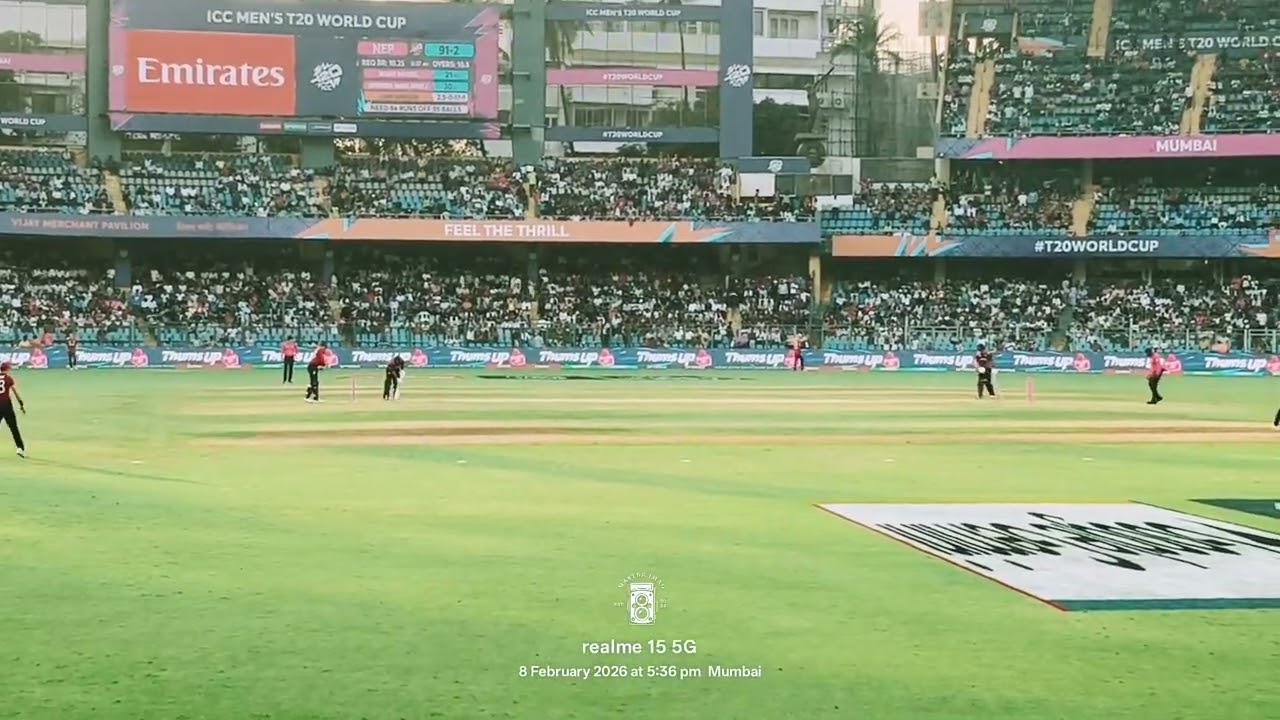 Nepal 🇳🇵 V/S England cricket 🏏 match in mumbai wankhede stadium 🏟️ me 