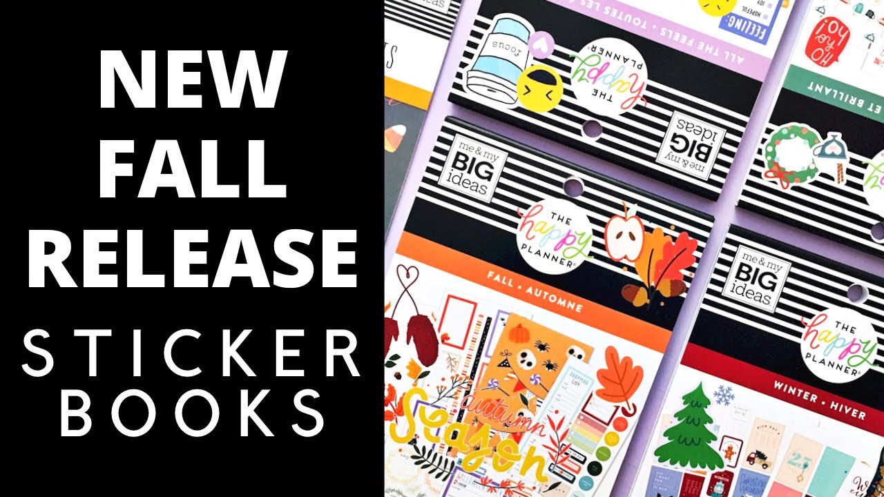 NEW HAPPY PLANNER FALL RELEASE STICKER BOOKS | FLIP THROUGH