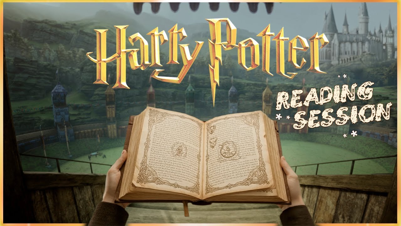 Reading at Hogwarts | Quidditch Stands 📚 Perfect Cozy Virtual Background | Nature Sounds Ambience