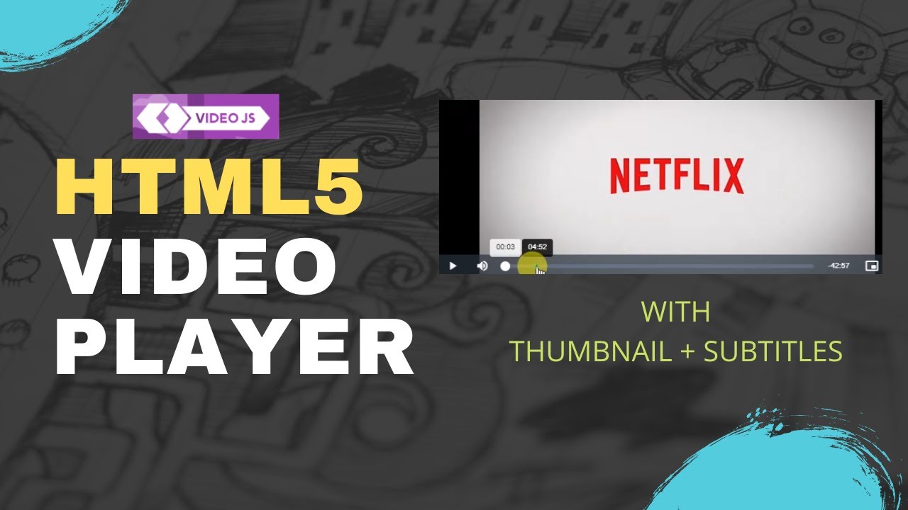 Advanced Html5 Video Player with Videojs | html webpage me video kaise dale Part 3 | html tutorial