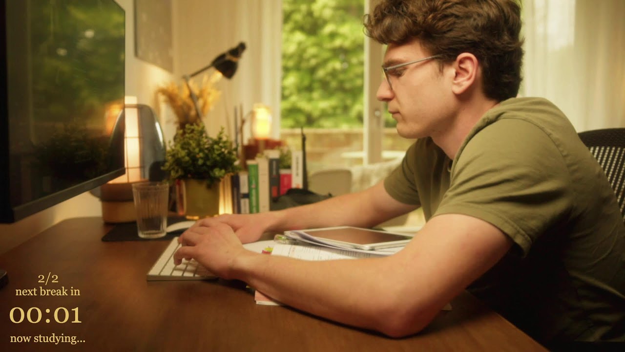 5-HOUR | Study With Me LIVE | Deep work, Two breaks