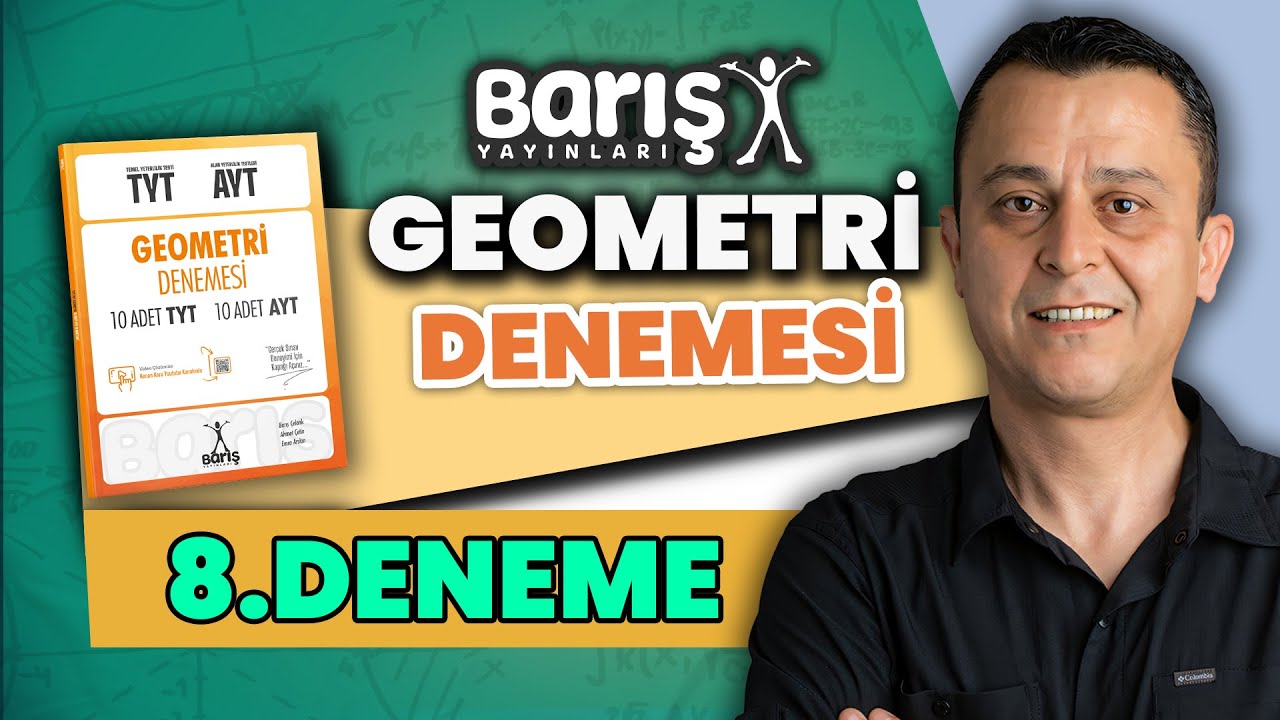 Barış Yayınları TYT-AYT Geometri Denemesi 2026 - TYT 8 DENEME