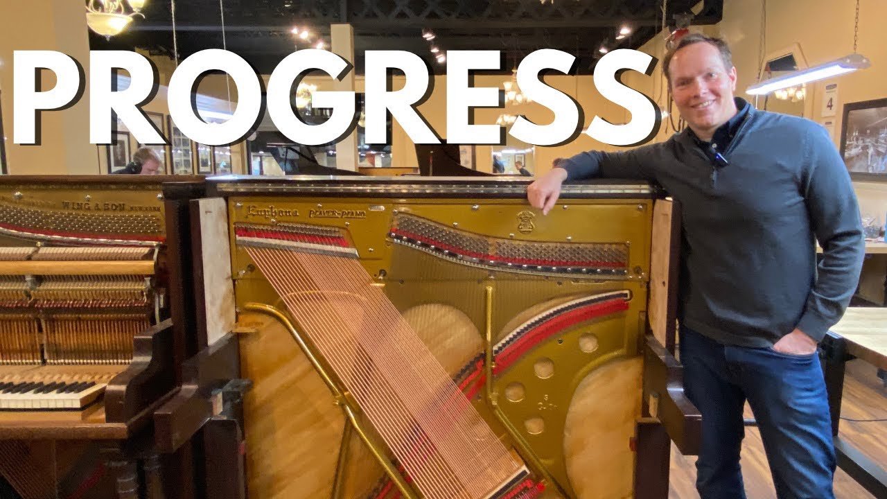 PROGRESS: 1911 Euphona by Cable Upright Restoration & Refinishing