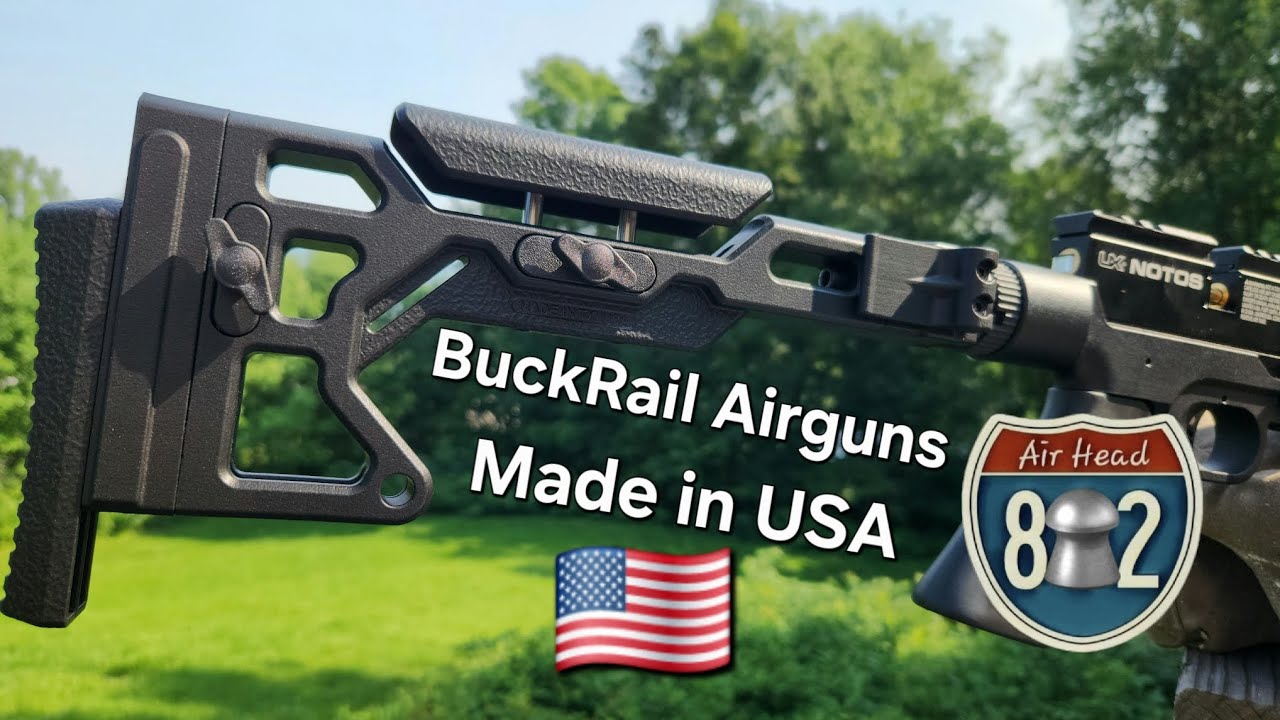 BuckRail Airguns Quick Release Benchrest Buttstock 😎🇺🇲