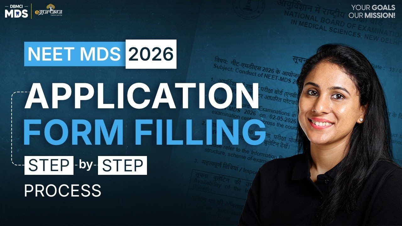 NEET MDS 2026 Application Form Filling | Step-by-Step Guide | ✔️ Eligibility, Fees, Documents.