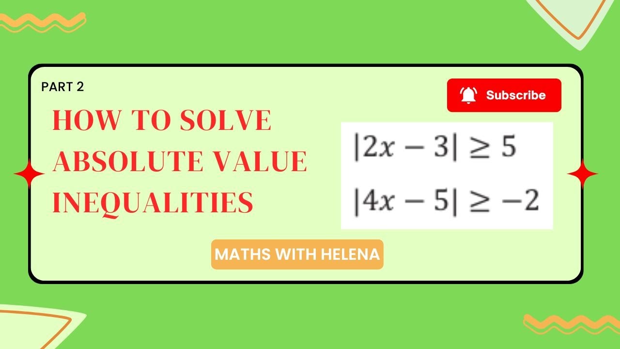 How to Solve Inequalities Involving Absolute Values | Step-by-Step Math Tutorial