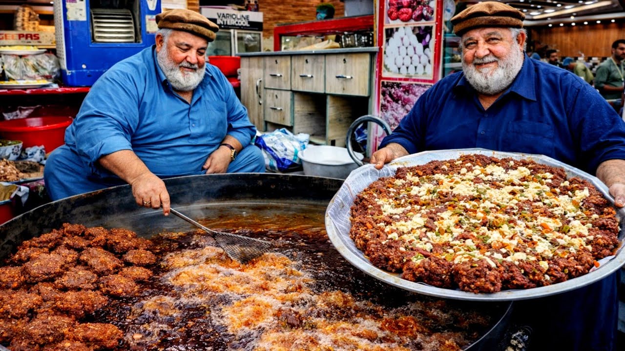 World Record Afghan Chapli Kebab Pizza 😱 | Biggest Street Food Ever Made