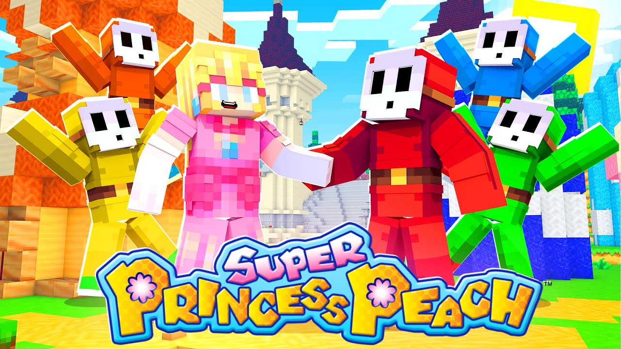 Peach Befriends Shy Guys!? [135] | Super Mario | Minecraft