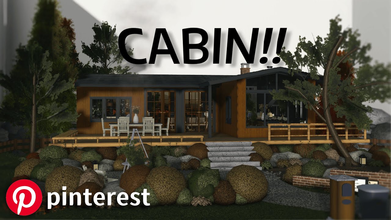 I built a realistic PINTEREST cabin in bloxburg