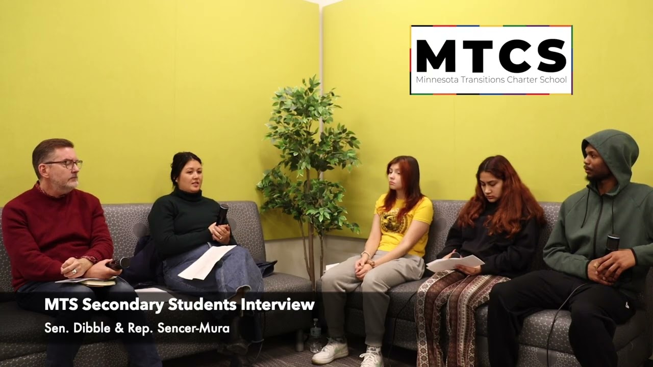 MTS Secondary Student Interview with Rep. Sencer Mura & Sen. Dibble