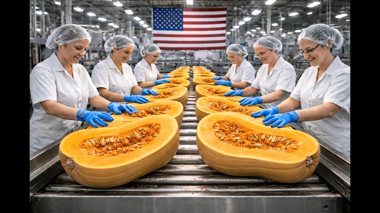 Farming to Factory: Inside a modern pumpkin processing plant - the entire process