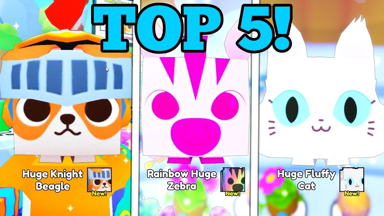 TOP 5 YouTubers Hatched *NEW HUGE PETS* On Camera! (Pet Simulator 99)
