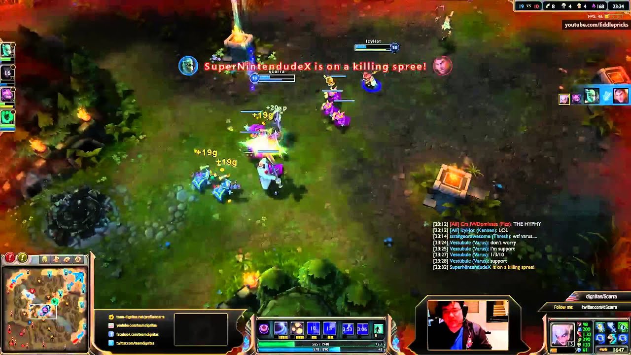 Scarra- Diana vs Crs IWDominate Fizz Mid