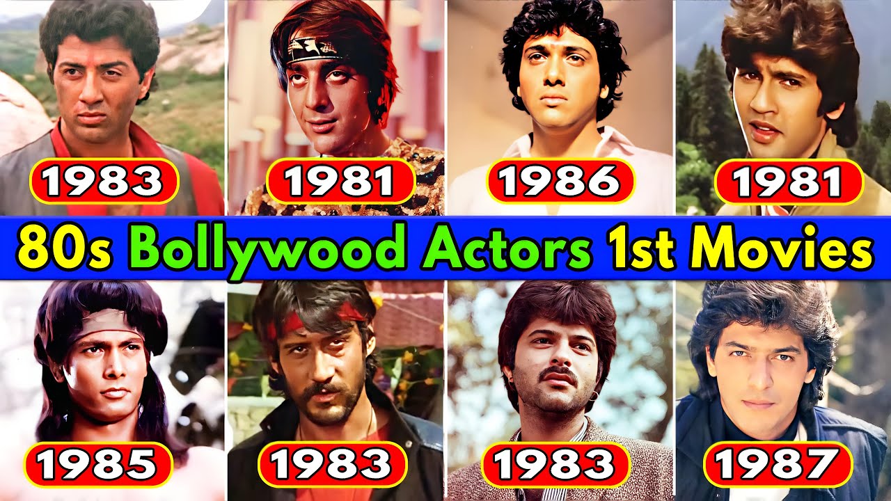 80s Bollywood Actors Debut Film List | Bollywood Stars Actor First Movie | Sunny - Sanjay - Govinda
