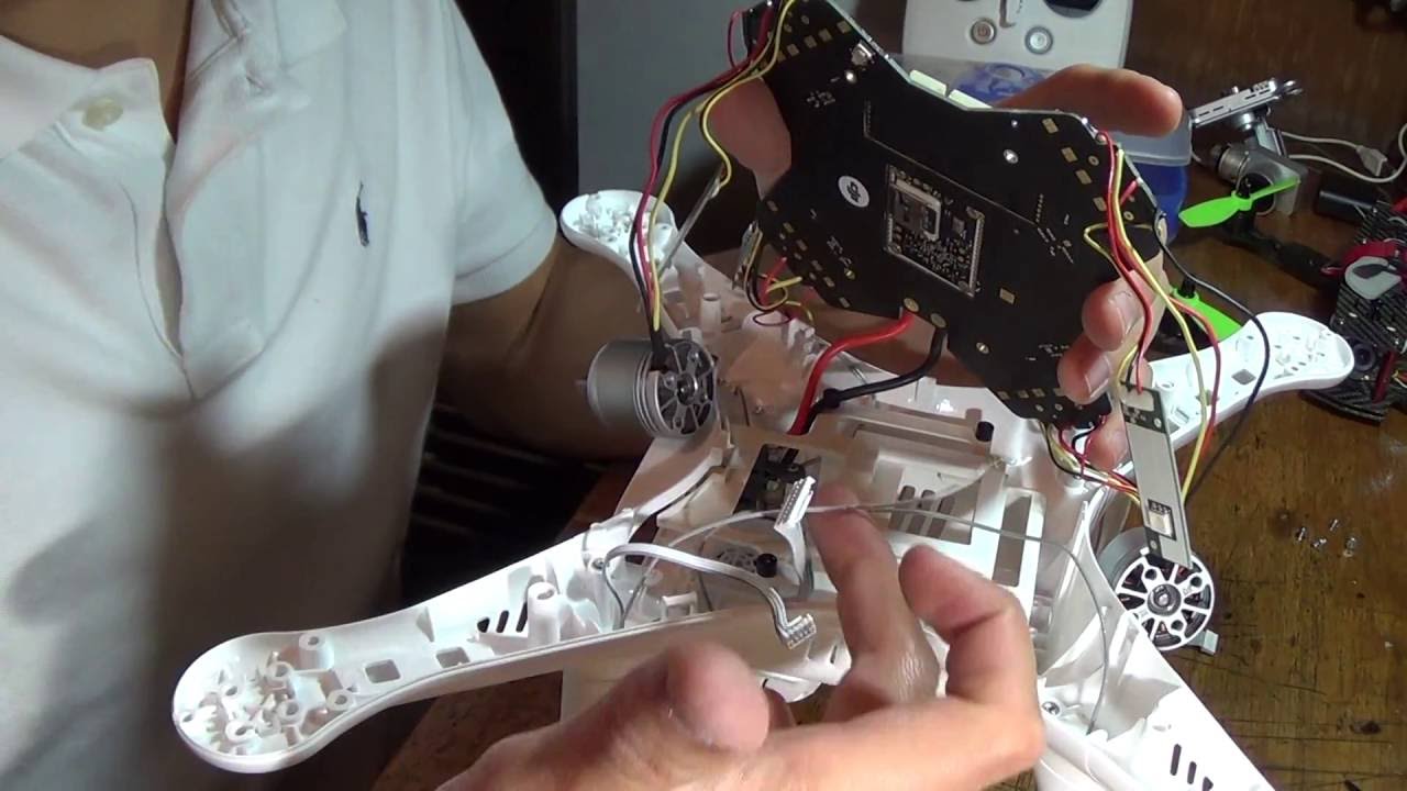 Como cambiar el shell del Phantom 3 y motores