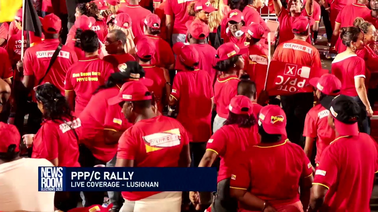 The People’s Progressive Party Civic (PPP/C) final re-election rally is at Lusignan, Region Four.