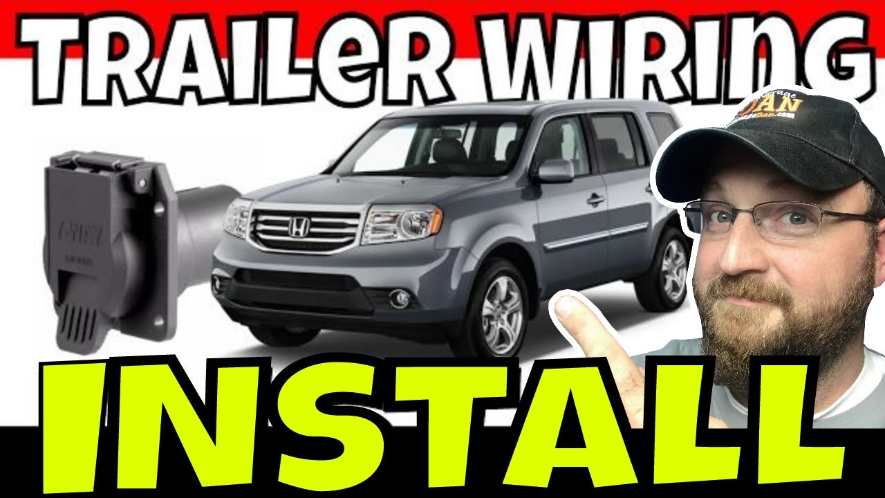 Установка комплекта электропроводки для буксировки прицепа Honda Pilot 2013 года | 118265