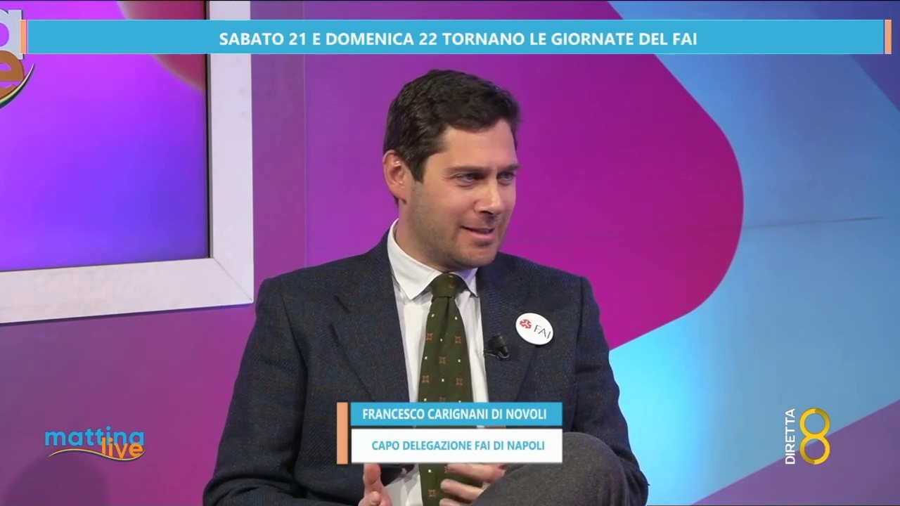 Carignani ospite di Mattina Live per le Giornate FAI di Primavera 2026
