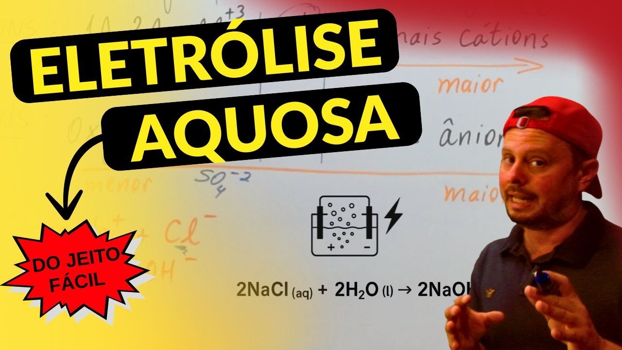 Eletrólise Aquosa do jeito mais FÁCIL | Eletroquímica #estudosenem #química #vestibular