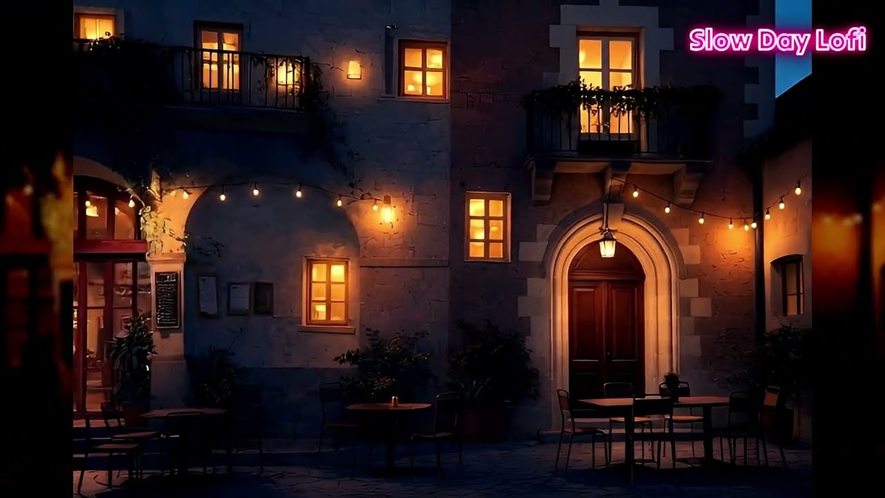 1 Hours Night Café Lofi Soft Beats for Relax & Focus | Slow Day Lofi