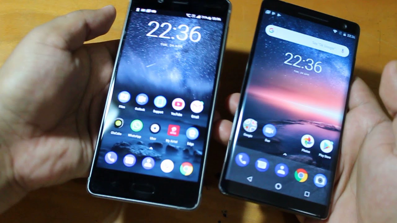 Nokia 8 Sirocco vs Nokia 8: Size, Design & Build quality comparison