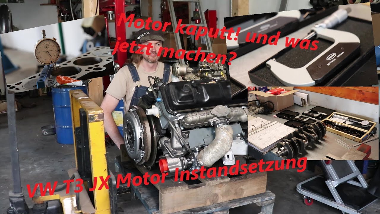 Classic Cars -VW T3 JX Motor Instandsetzung- Motor Überholung an einen Bulli Teil 1
