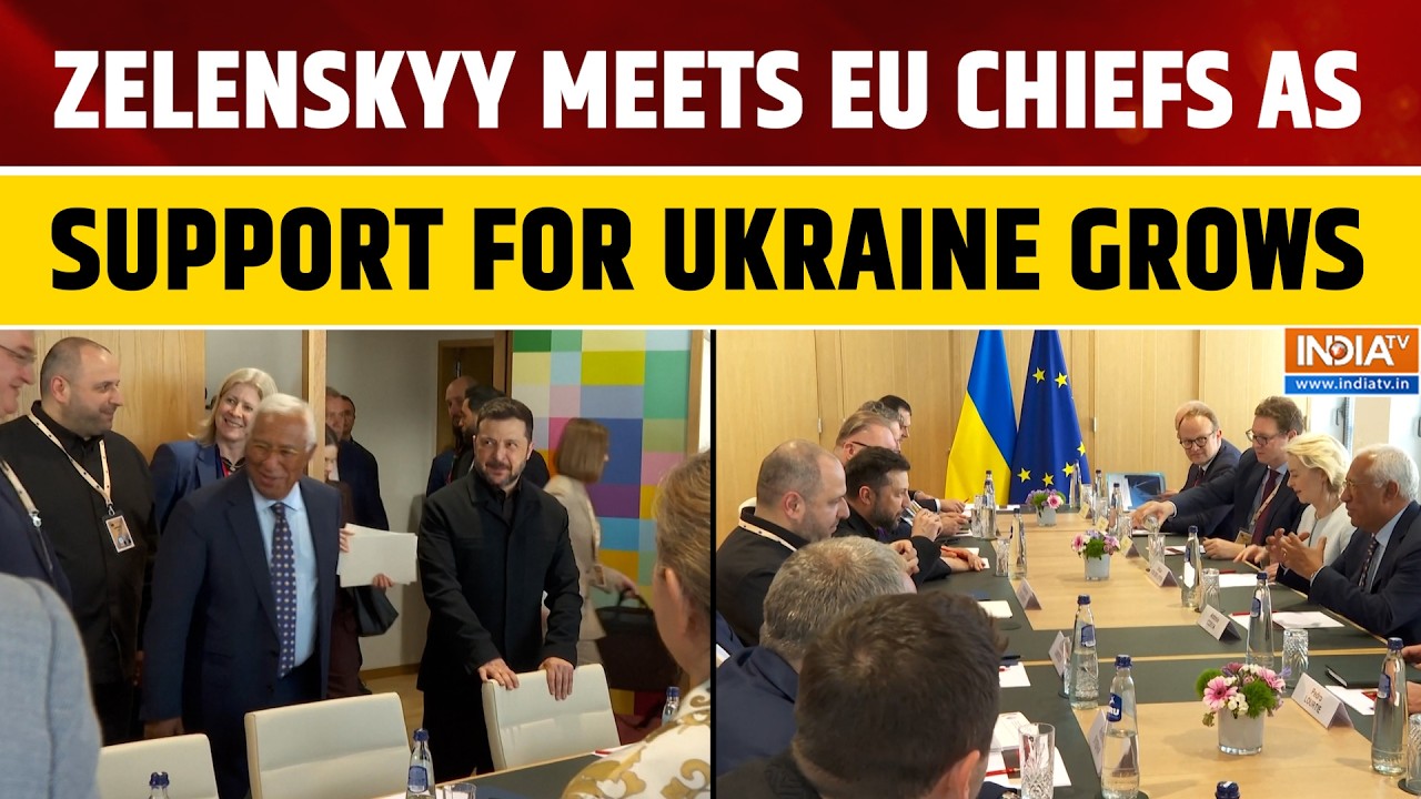Zelenskyy Meets EU Leaders In Brussels For Key Ukraine Membership & Accession Talks | World News