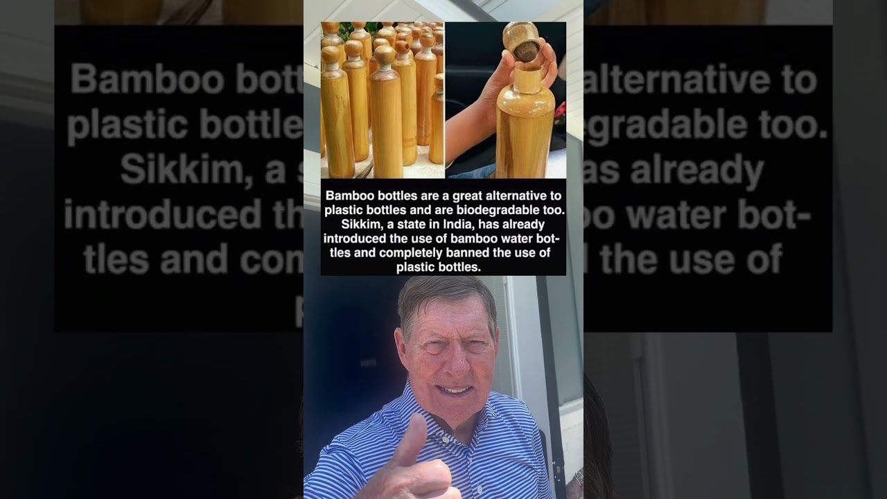 Bamboo Bottles Are A Great Alternative To Plastic Bottles and Are Biodegradable Too.