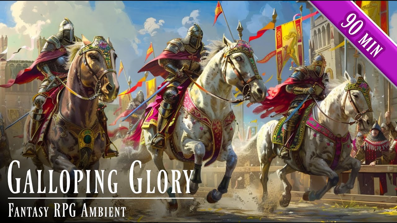 Galloping Glory – Fantasy RPG Ambient | Thrilling Horse Race, Chase Music & Excitement