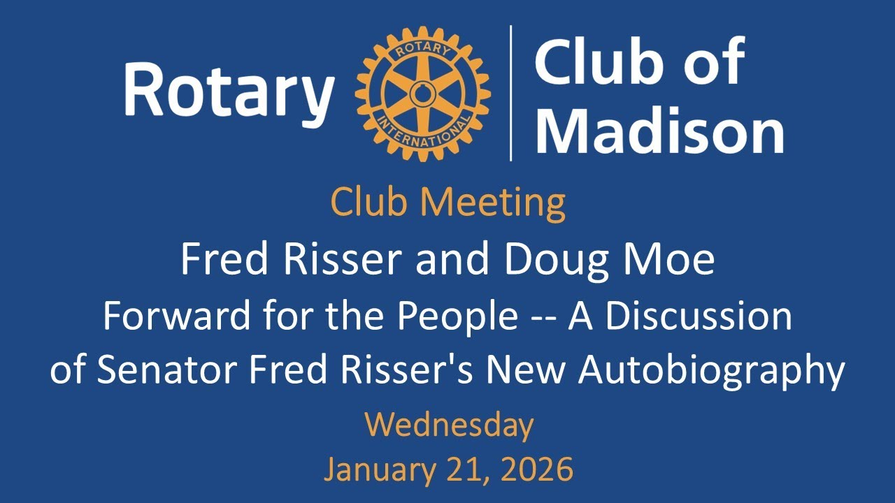 January 21: Former State Senator, Fred Risser, and Author, Doug Moe: Forward for the People