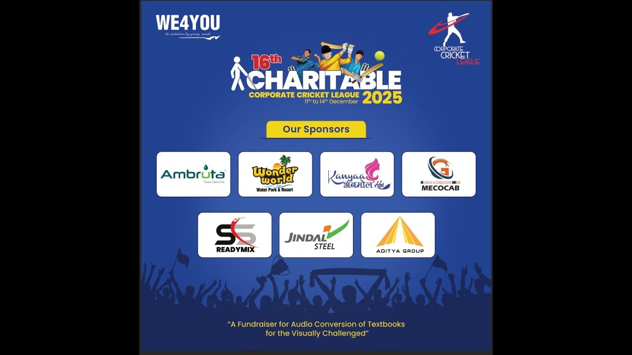 LIVE🛑: Jspl Vs Astasidhi 16th Charitble Corporate Cricket League| #we4you  #revealingtheunseen