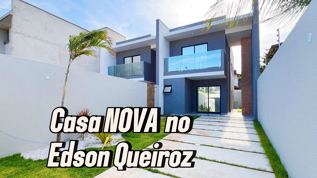 Sua casa novinha em Fortaleza, 03 suítes, varanda gourmet e 03 vagas de garagem.  