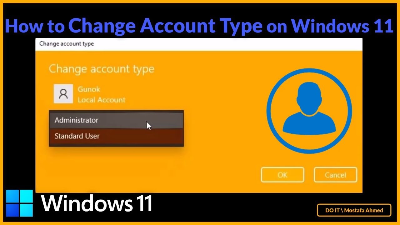 How to Change Account Type on Windows 11