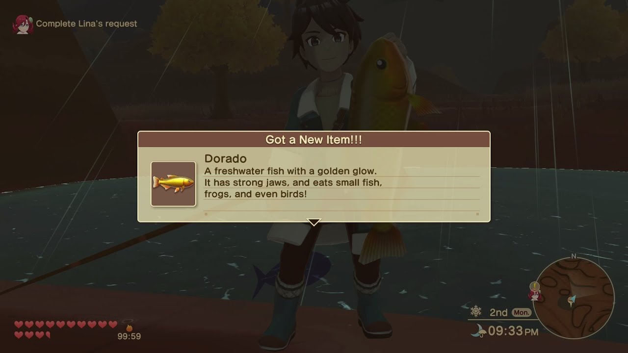 Where are the Dorado Fish in Harvest Moon The Winds of Anthos