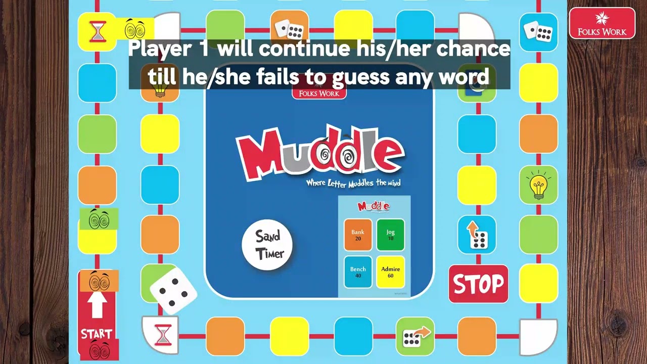 Folks Work Muddle Board Game