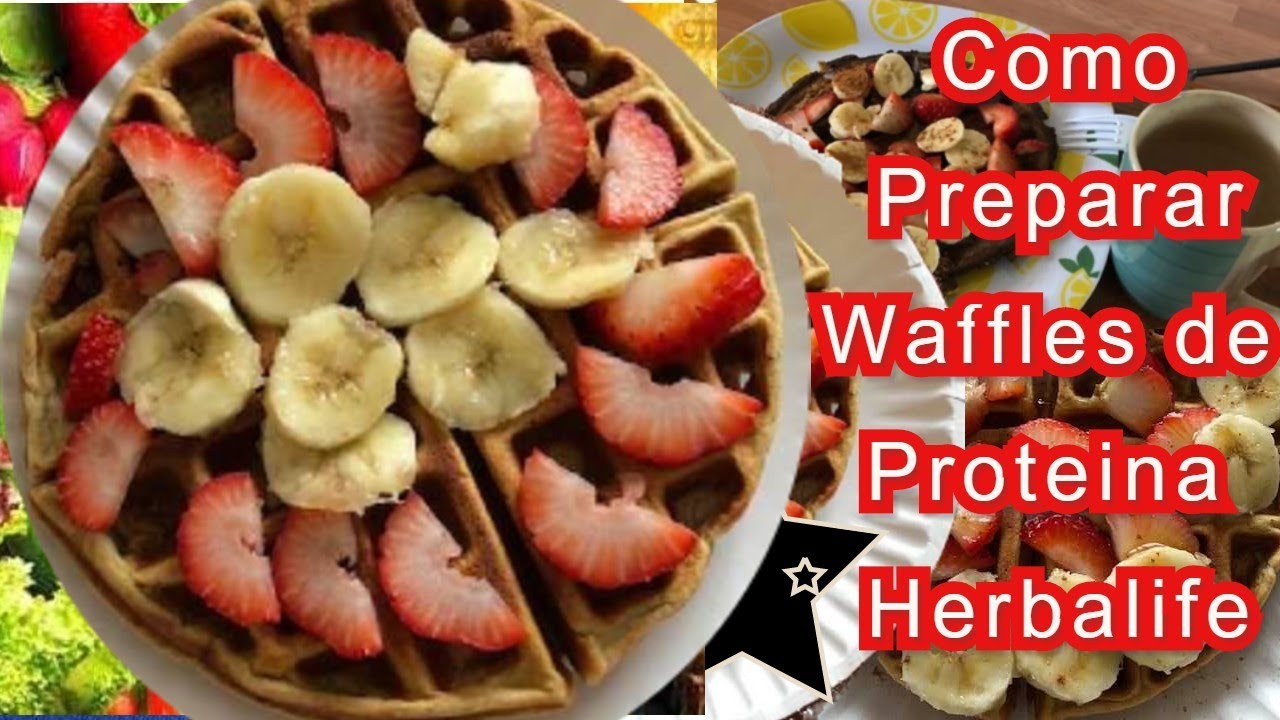 Como Hacer Waffles De  Herbalife 👇🏻👇🏻🔥🔥