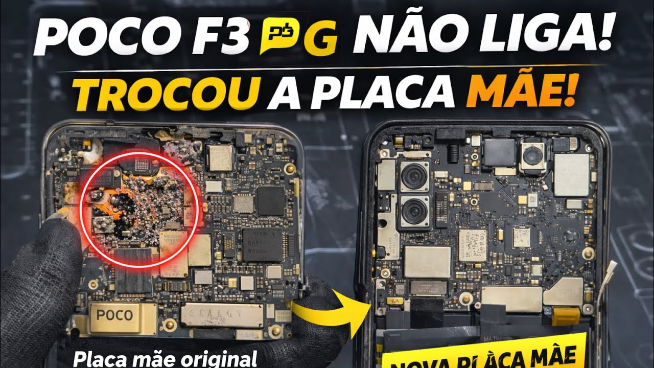 Xiaomi Poco f3 Parou de ligar do nada | Troca da placa mãe completa | reparo passo a passo 