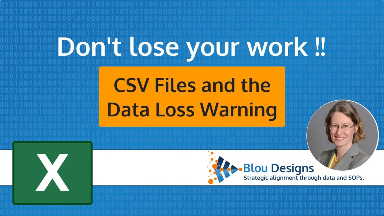 CSV-файлы и предупреждение о возможной потере данных в Excel | Не потеряйте свою работу