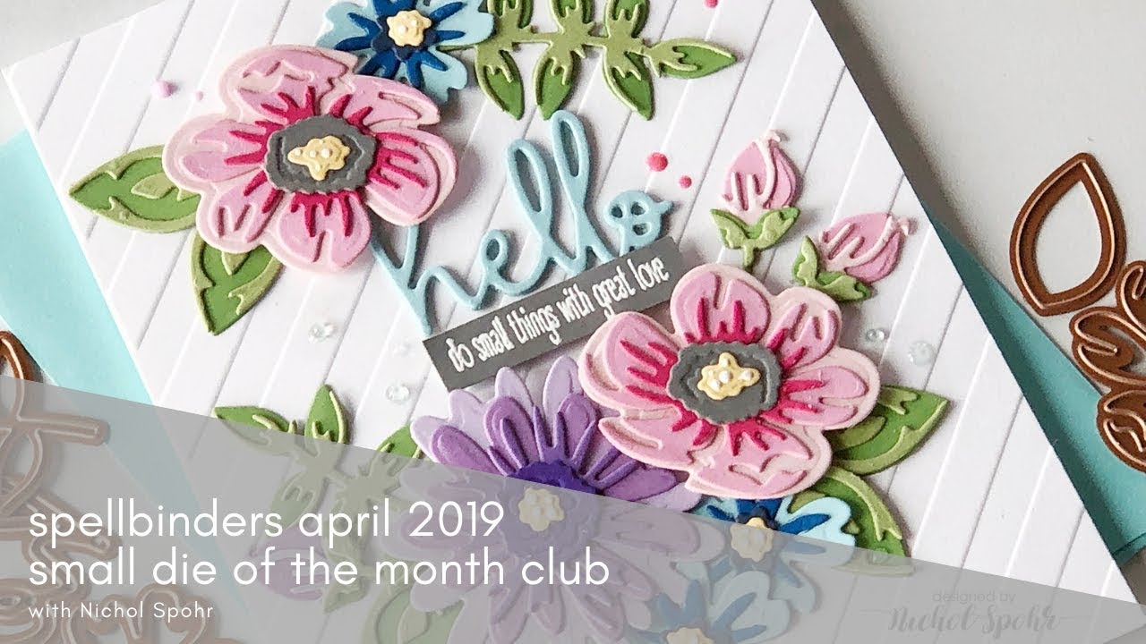 Spellbinders Small Die of the Month April 2019
