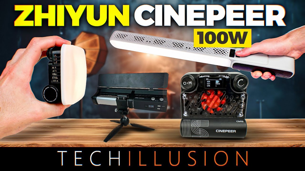 🔥Die NEUEN Zhiyun Cinepeer LED Foto- Videoleuchten CM15 / CF100 / C100 im TEST! 😱 - Top oder FLOP?!
