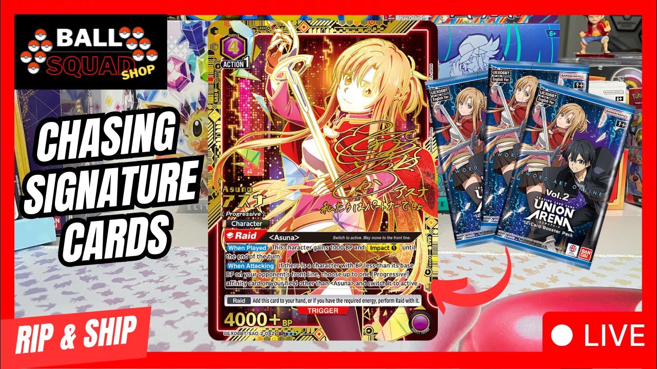 🔴 LIVE RIPS CHASING ASUNA SWORD ART ONLINE NULLIFYING ZERO MEGA ZYGARDE ONE PIECE SLABS