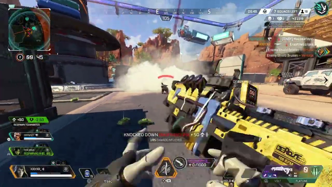 16 elims but second place