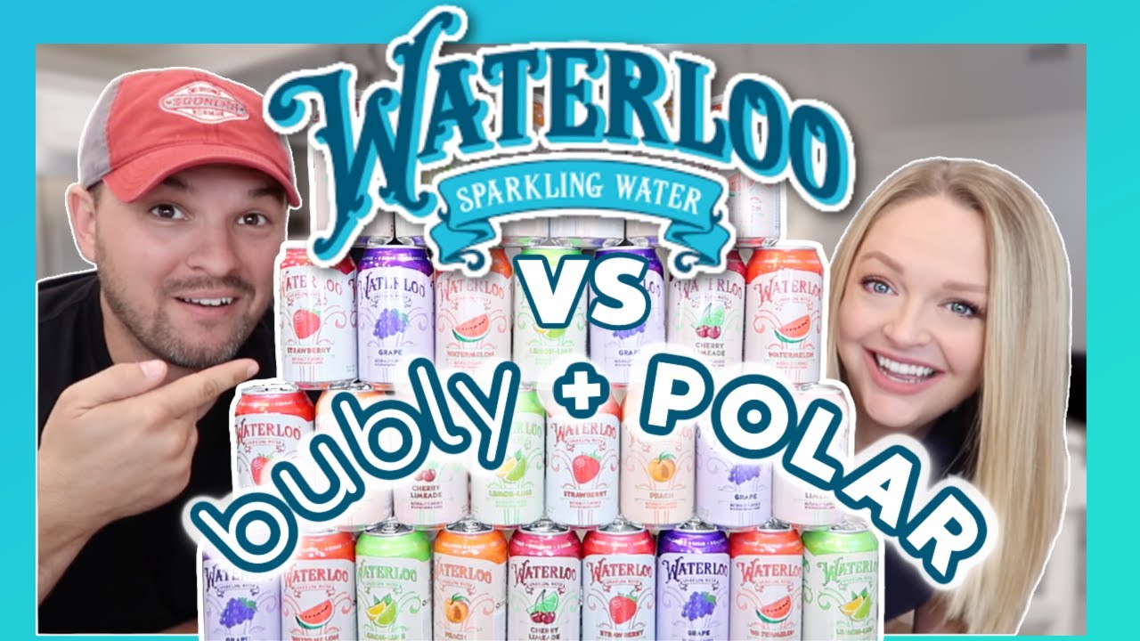 Trying NEW Sparkling Water | WATERLOO Sparkling Water vs BUBLY vs POLAR | Sparkling Water Face Off