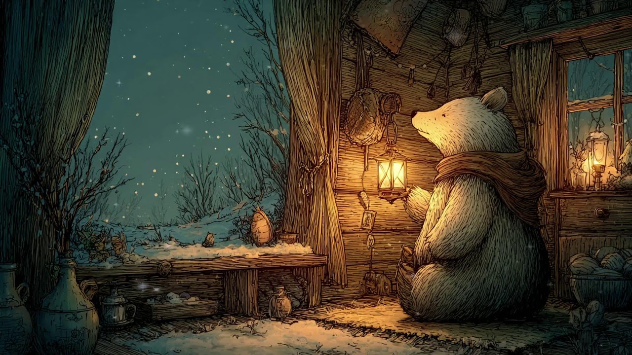 [Ambient Music] Cozy Celtic Live Music for Relaxation - The Bear’s Lantern Cabin